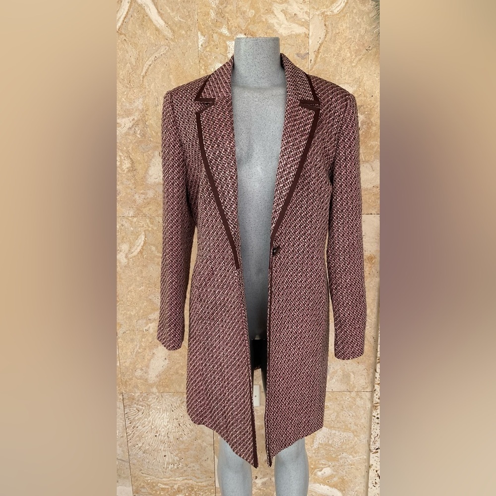 Lew Magran Elegant Tweed Women's Coat - Picture 4 of 10